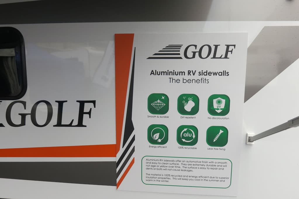 Golf Aluminium RV side walls