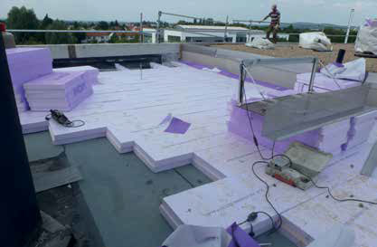 Inverted roof insulation with JACKODUR Plus for University of Applied Sciences in Lemgo